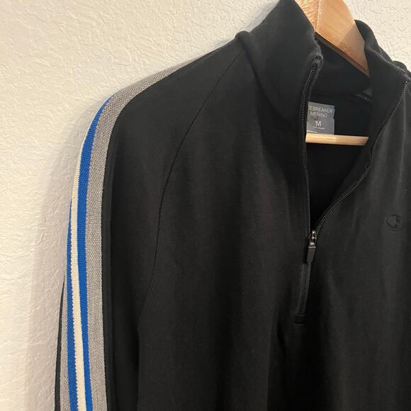 Icebreaker Quarter Zip Pullover Mens M Merino Wool Sweater Baselayer Outdoor Ski - Picture 3 of 13